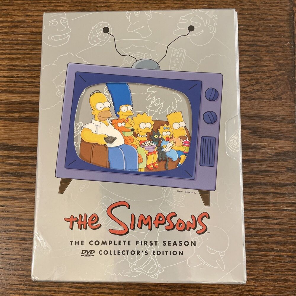 The Simpsons The Complete First Season DVD, 2001, 3-Disc Set Collectors Edition